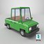 Stylized Pickup Truck Low Poly 3D Model