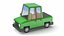 Stylized Pickup Truck Low Poly 3D Model