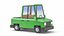 Stylized Pickup Truck Low Poly 3D Model
