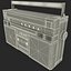 3d model of boombox player