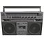 3d model of boombox player