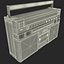 3d model of boombox player