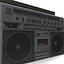 3d model of boombox player