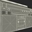 3d model of boombox player