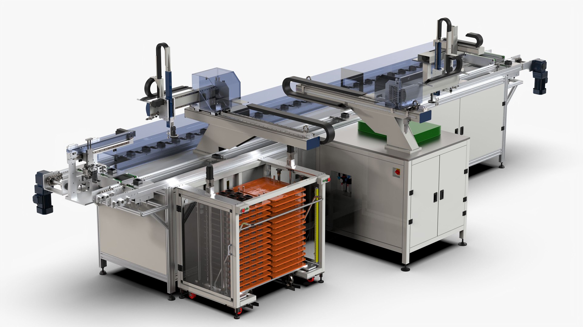 3D PCB Automatic Feeding Glue Injection Drying Line - TurboSquid 1998182