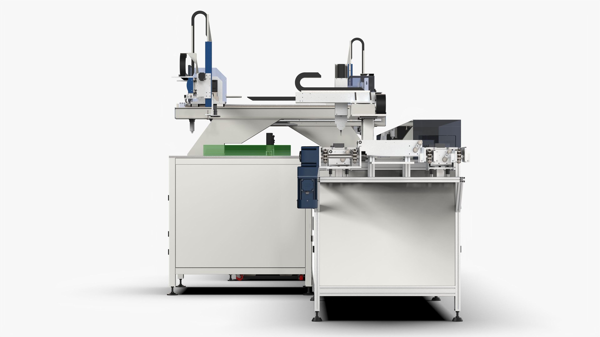 3D PCB Automatic Feeding Glue Injection Drying Line - TurboSquid 1998182