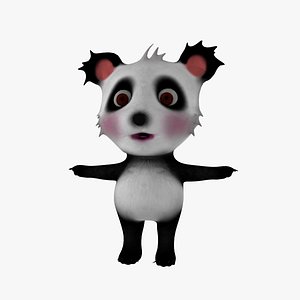 3D cute bear panda