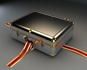 3d case diplomat suitcase