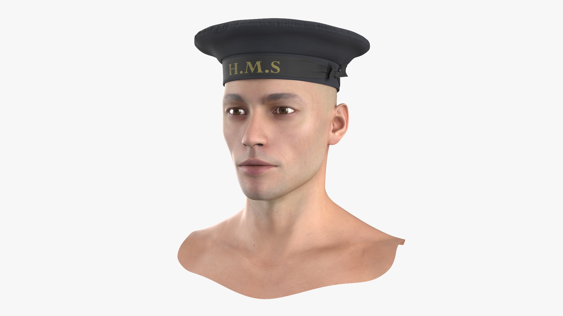 HMS Royal Navy Sailor Cap on Head 3D https://p.turbosquid.com/ts-thumb/Zm/pLsUJD/ds/hms_royal_navy_sailor_cap_on_head_360/jpg/1788390320/1920x1080/turn_fit_q99/b5bd27cd9142182af2f3609b316b1f4c5374d415/hms_royal_navy_sailor_cap_on_head_360-1.jpg