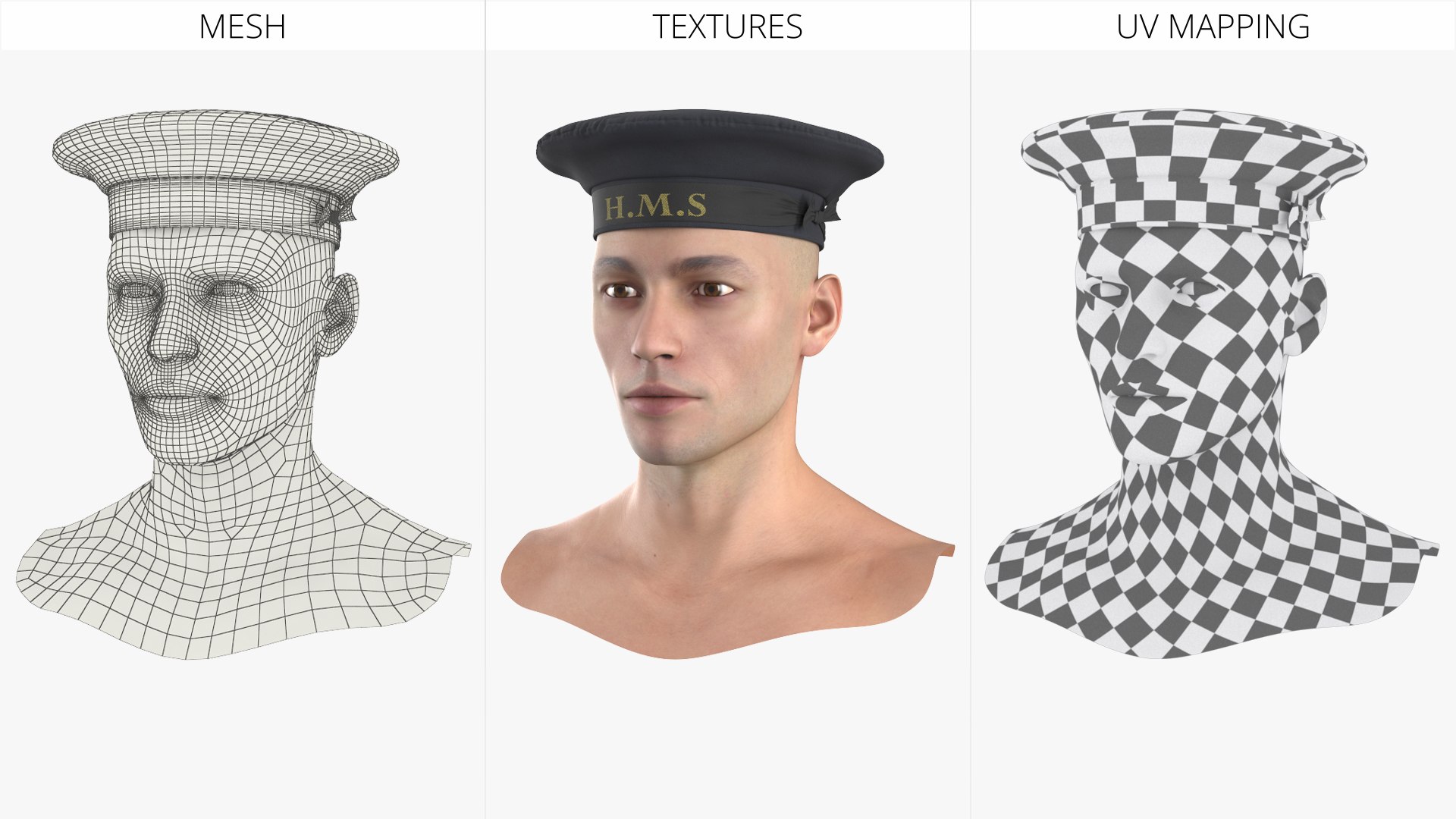 HMS Royal Navy Sailor Cap on Head 3D https://p.turbosquid.com/ts-thumb/Zm/pLsUJD/hg/hms_royal_navy_sailor_cap_on_head_007/jpg/1788390422/1920x1080/fit_q87/e1e9493b6c4a5dcd435dc1aeae5bd1fb2cb1c888/hms_royal_navy_sailor_cap_on_head_007.jpg