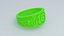 Bague en plastique vert émeraude 46 Modèle 3D