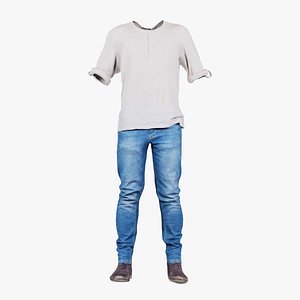 Casual Outfit 43 Remastered 3D model