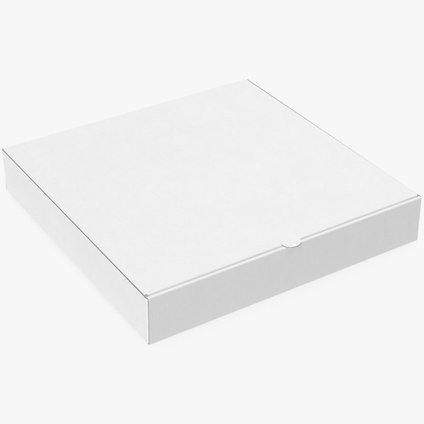 3D pizza box mockup