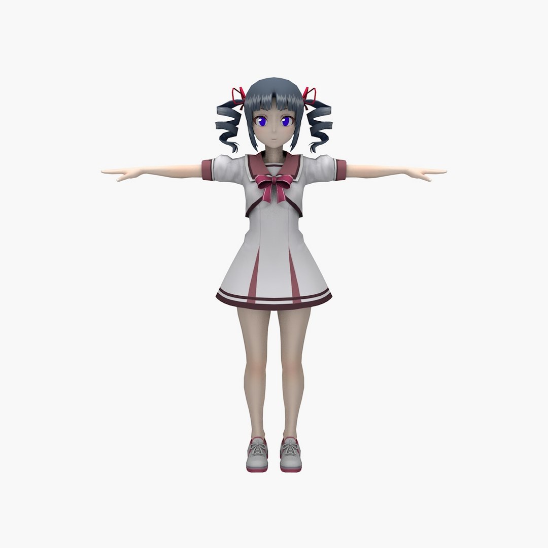 Mlp Human Anime Porn Schoolgirl - Anime Schoolgirl V4 3D model - TurboSquid 1852708