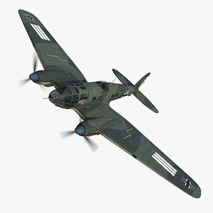 heinkel 111 bomber a1 3D model