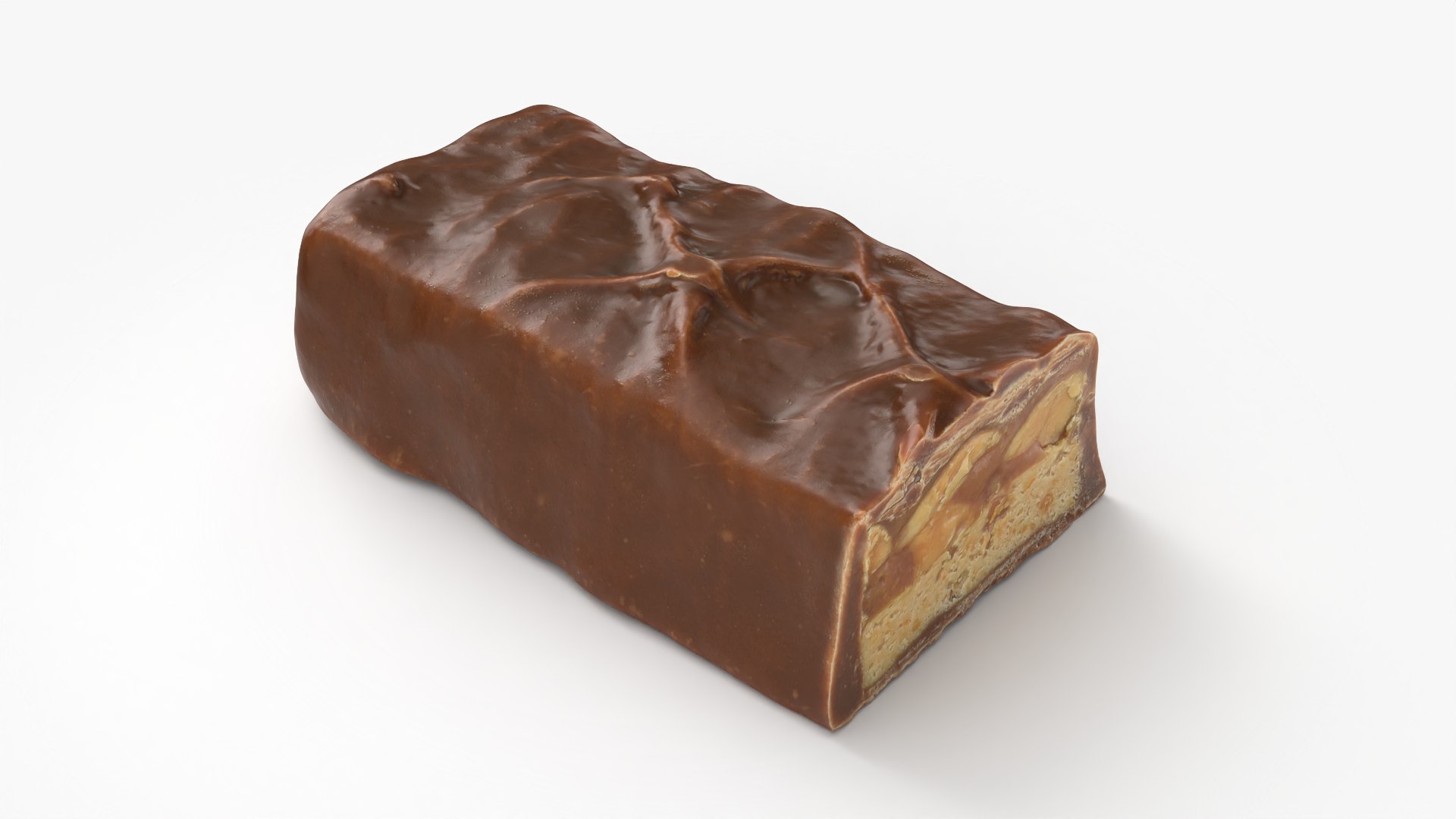 Snickers Chocolate Bar Cut 01 - 3D Scanned 3D Model - TurboSquid 2518705