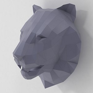 paper lion 3d model