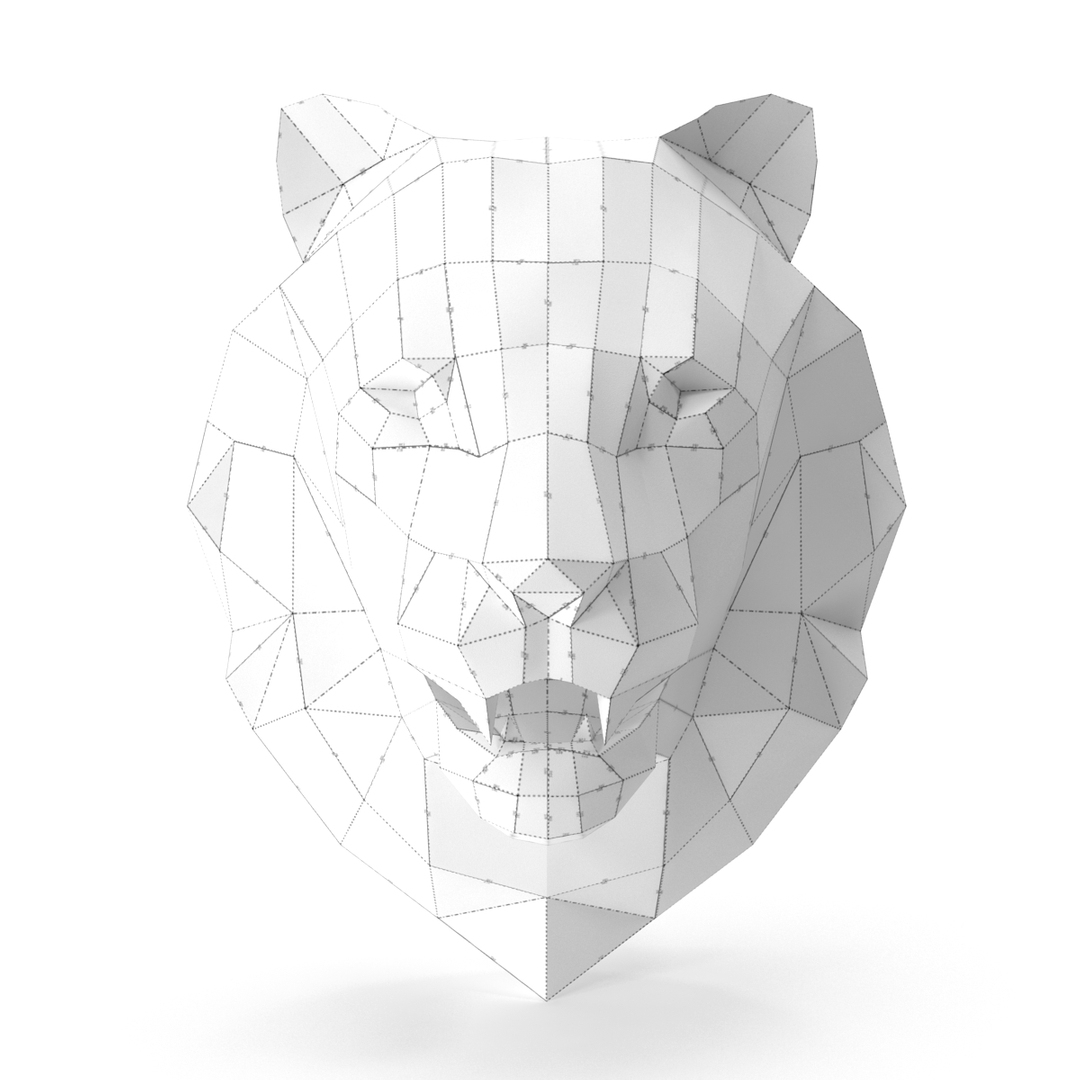 Paper Lion 3d Model