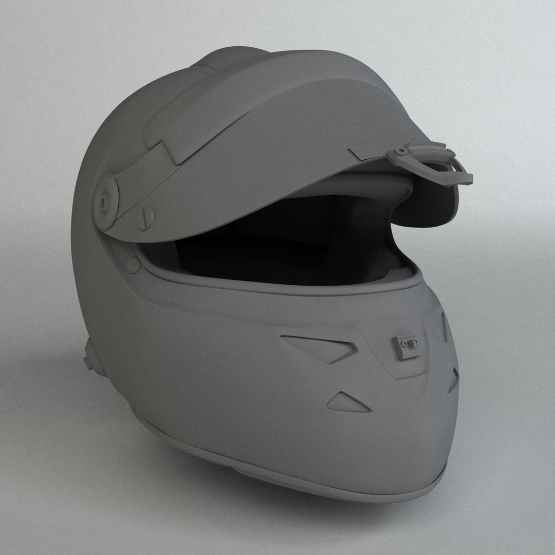 3ds Max Schuberth F1 Helmet Fernando