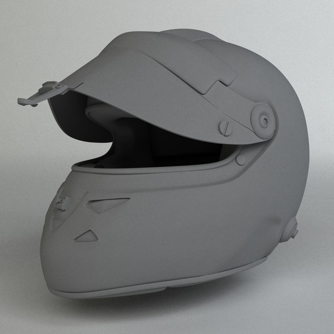 3ds Max Schuberth F1 Helmet Fernando