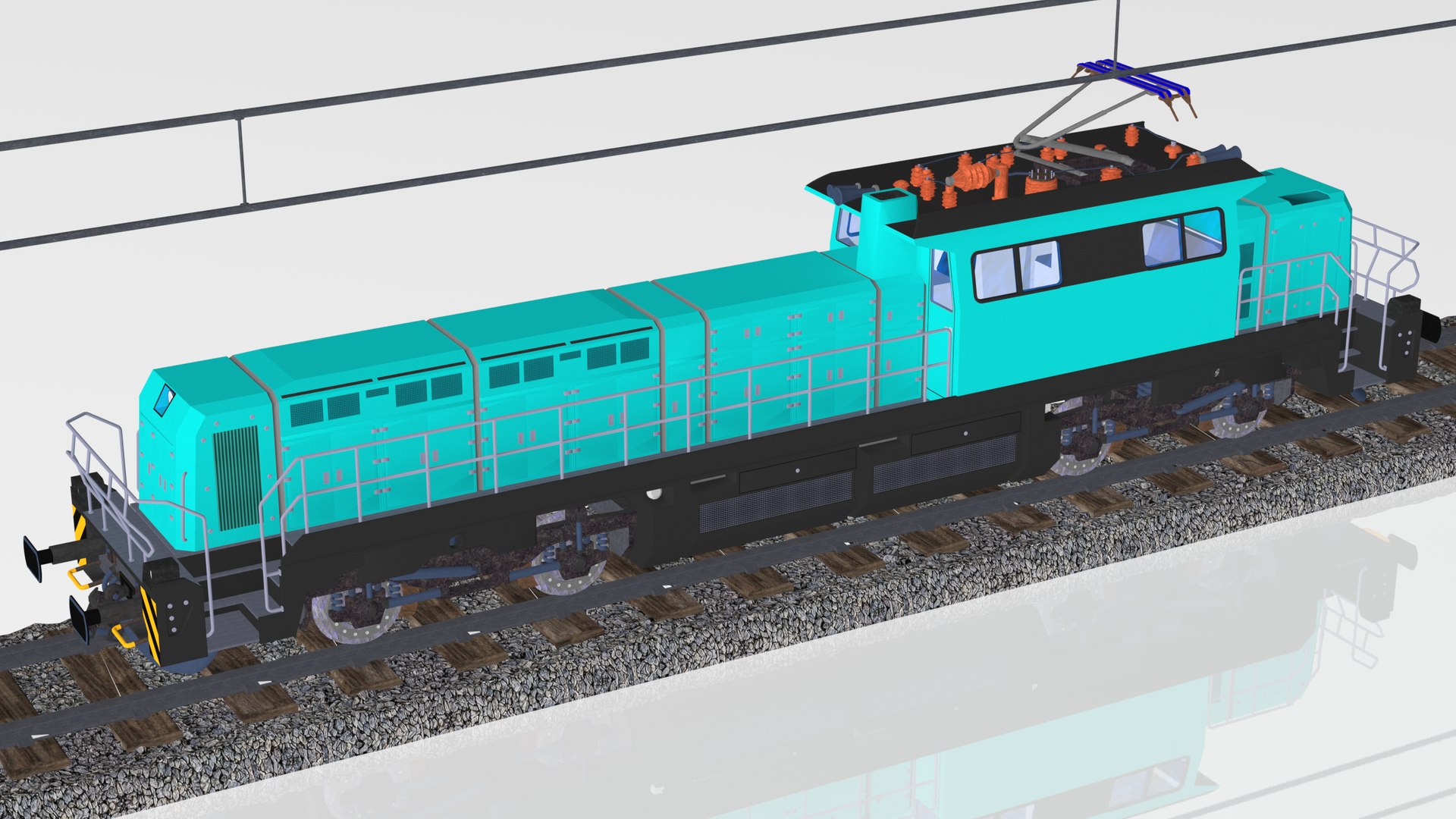 Vossloh Dm20 Modula - Electric Diesel And Lithium Cells - Locomotive 3D ...