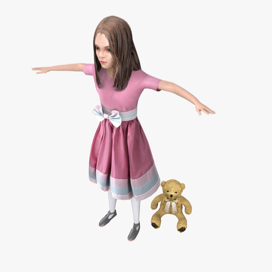 Rigged Kids Set 3d Max