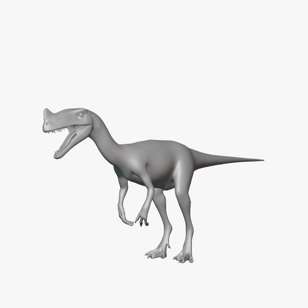 Ornitholestes Basemesh Low Poly model