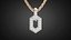 Gold pendant chains P31 3D print model 3D model