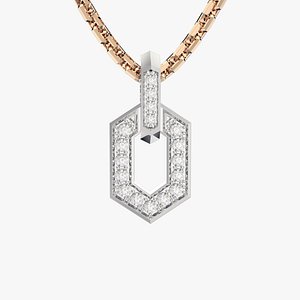 Gold pendant chains P31 print