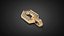Gold pendant chains P31 3D print model 3D model