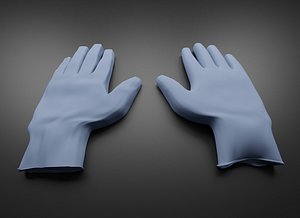 medical gloves 3D model