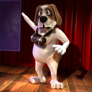 Dog Cartoon Saint Bernard