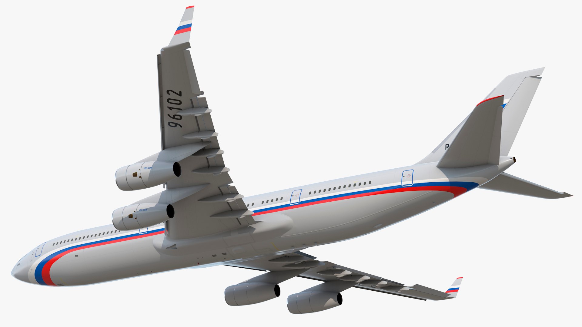 Airplane IL-96-400 Rossya Airlines model https://p.turbosquid.com/ts-thumb/Zn/QhO6WR/6K/airplaneil96400rossyaairlinesvray3dmodel015/jpg/1666863958/1920x1080/fit_q87/0a1c0978c1aa059c91df8613e2c9b3db5136a5f1/airplaneil96400rossyaairlinesvray3dmodel015.jpg