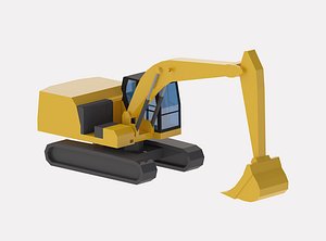 3D Excavator Construction 323 Simplified model