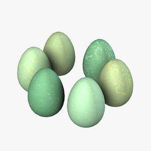 3D easter eggs model