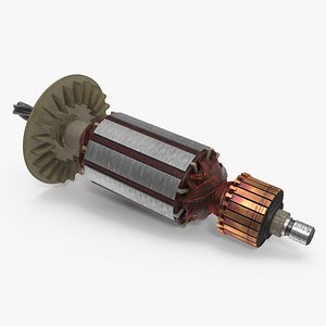 3D Old Electric Motor Rotor