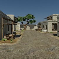 Sand Desert Village Game Environment Asset - First Person Shooter VR AR