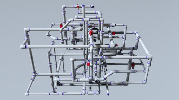 PVC 파이프 및 피팅 컬렉션 3D 모델 - TurboSquid 2098511