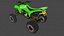 Modello 3D di quad ATV LowPoly