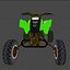 Modello 3D di quad ATV LowPoly