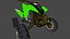 Modello 3D di quad ATV LowPoly