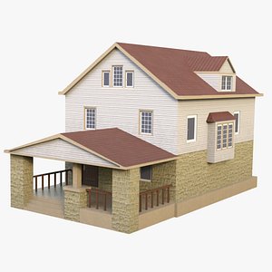 3D Suburban building 3