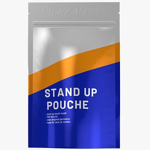 3D stand up pouch v5 PBR model