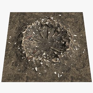 crater debris 3D