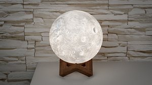 3D Moon night light model