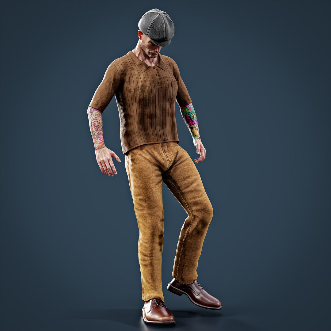3D Parametric Streetwear Outfit 13 Fully Rigged Game-Ready Unreal ...