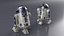 Robot Character R2-D2 Rigged