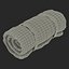 3d folded sleeping bag model
