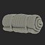 3d folded sleeping bag model