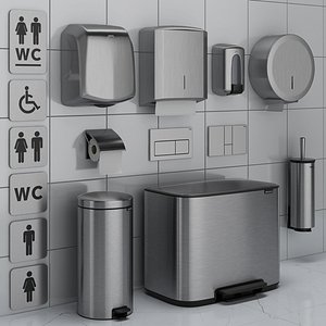 Bathroom accessories set 71 (Jofel, Brabantia, BXG, Katrin, Viega)